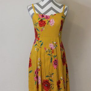 Old Navy Yellow Floral Dress Cami